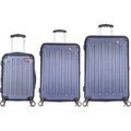 Rta Products Llc DUKAP Intely 3-Piece Smart Hardside Luggage Set 20"/28"/32" - USB & Integrated Weight Scale - Blue DKINTSML-BLU